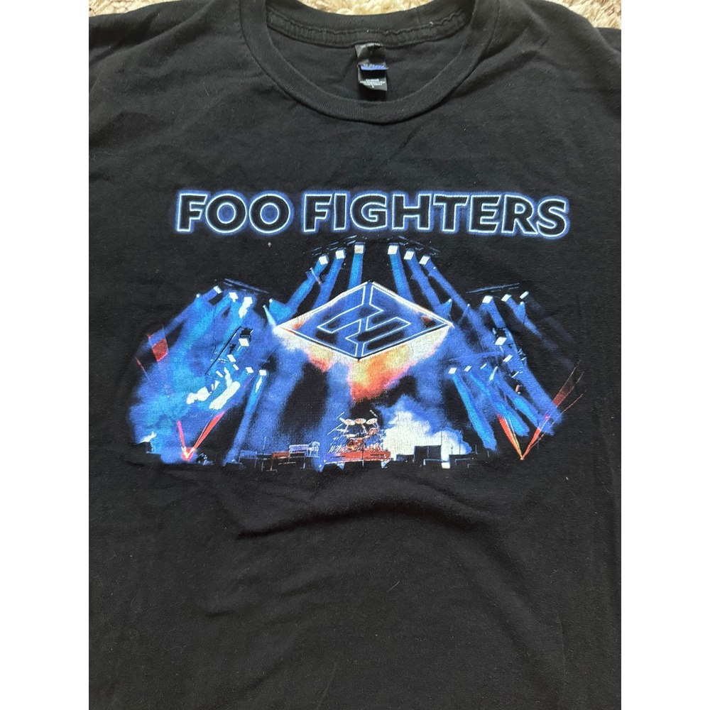 Foo Fighters Concrete and Gold World Tour 2018 T-Shirt Mens Large Black - Picture 2 of 6
